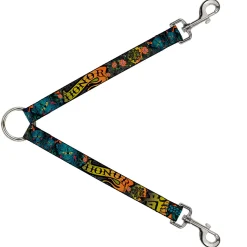 Dog Leash Splitter - Honor CLOSE-UP Black