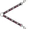 Dog Leash Splitter - Hot Beat Bot Pink