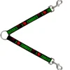 Dog Leash Splitter - I "Heart" ZOMBIES Bold Splatter Black/Green/Red