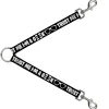 Dog Leash Splitter - I'M A GEEK/Glasses Black/White