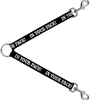 Dog Leash Splitter - IN YOUR FACE Black/White