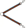 Dog Leash Splitter - Jack-o'-Lanterns Blue
