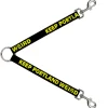 Dog Leash Splitter - KEEP PORTLAND WEIRD Black/Yellow
