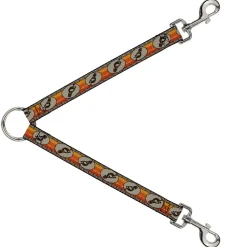 Dog Leash Splitter - Kokopelli Icon/Western Tan/Brown/Reds