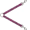 Dog Leash Splitter - Leopard C/U Pink