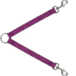 Dog Leash Splitter - Leopard Pink Fuchsia