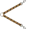 Dog Leash Splitter - Leopard Brown/Black Slash