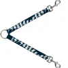 Dog Leash Splitter - Lightning Bolts Sketch Navy/White