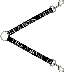 Dog Leash Splitter - LIKE A BOSS2 Black/Red