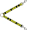 Dog Leash Splitter - LIKE A BOSS Black/Yellow