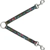 Dog Leash Splitter - Live Hard Die Young CLOSE-UP Turquoise