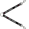 Dog Leash Splitter - LOS F*CKIN' ANGELES Mustache Black/White/Pink