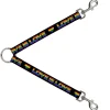 Dog Leash Splitter - LOVE IS LOVE Heart Black Rainbow