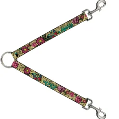 Dog Leash Splitter - Love Kills Tan