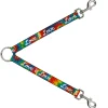 Dog Leash Splitter - LOVE IS LOVE BD Tie Dye/White