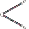 Dog Leash Splitter - Love Love Gray