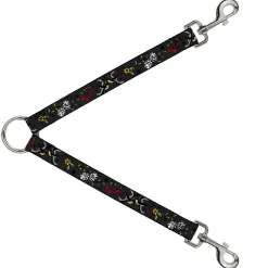 Dog Leash Splitter - Lucky CLOSE-UP Gray