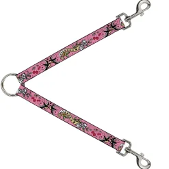 Dog Leash Splitter - Lucky Pink