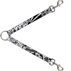 Dog Leash Splitter - Madness White/Black