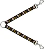 Dog Leash Splitter - Maneki Neko Lucky Cats Gold/Black/White