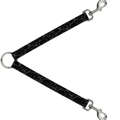 Dog Leash Splitter - Marble Black/Charcoal Gray
