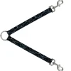 Dog Leash Splitter - Marble Black/Baby Blue