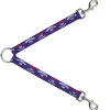 Dog Leash Splitter - 'MERICA FUCK YEAH!/USA Silhouette Blue/White/Red/US Flag