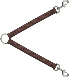 Dog Leash Splitter - Mesh Black/Brown