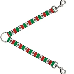 Dog Leash Splitter - Mexico Flags