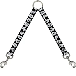 Dog Leash Splitter - Mickey Mouse Expressions C/U Black/White