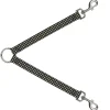 Dog Leash Splitter - Micro Polka Dots Black/White