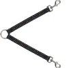 Dog Leash Splitter - Mini Stars Black/Multi Color
