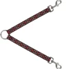Dog Leash Splitter - Mini Navajo Black/Gray/Red/White