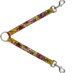 Dog Leash Splitter - Mom & Dad Yellow