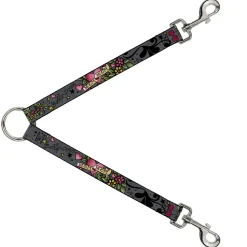 Dog Leash Splitter - Mom & Mom Gray