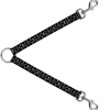 Dog Leash Splitter - Multi Skull Black/Gray