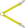 Dog Leash Splitter - Neon Yellow