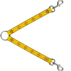 Dog Leash Splitter - New Mexico Flag Yellow Red