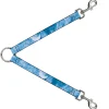 Dog Leash Splitter - Ocean Vivid White Wash