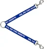 Dog Leash Splitter - OH, NO YOU DIDN'T!!! Navy/Purple/White