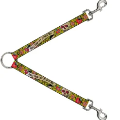 Dog Leash Splitter - Only God Can Judge Me Yellow