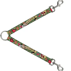 Dog Leash Splitter - Only God Can Judge Me Green