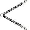 Dog Leash Splitter - ONLY GOD CAN JUDGE ME Bold Black/White