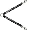 Dog Leash Splitter - Only God Can Judge Me Black/White