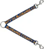 Dog Leash Splitter - ORANGE COUNTY/Wave Icon Blue/Orange