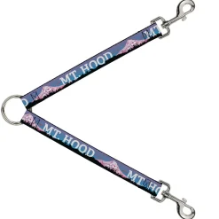 Dog Leash Splitter - Orgeon MT. HOOD Scenery Blues/Purples/Black/White