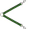 Dog Leash Splitter - Owls Spin Black/Green
