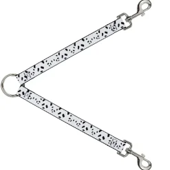 Dog Leash Splitter - Panda Bear Spots