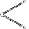 Dog Leash Splitter - Peace Black/White