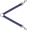 Dog Leash Splitter - Peaks Turquoise/Fuchsia/Black/White